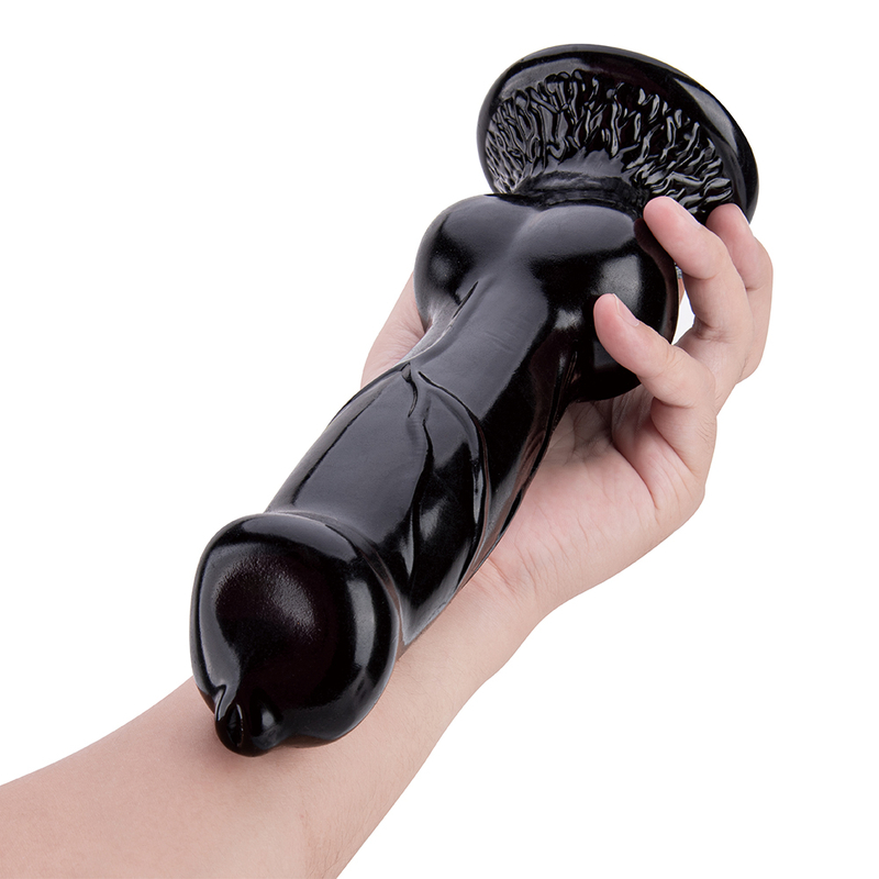 Large Black Giant Dildo Realistic With Knot for Women Sex PVC Animal Dildo