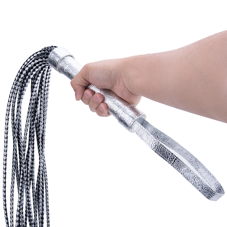 Adult Sex Game Accessories PU Leather Floggers with Whip Design for Male Bondage and BDSM Play