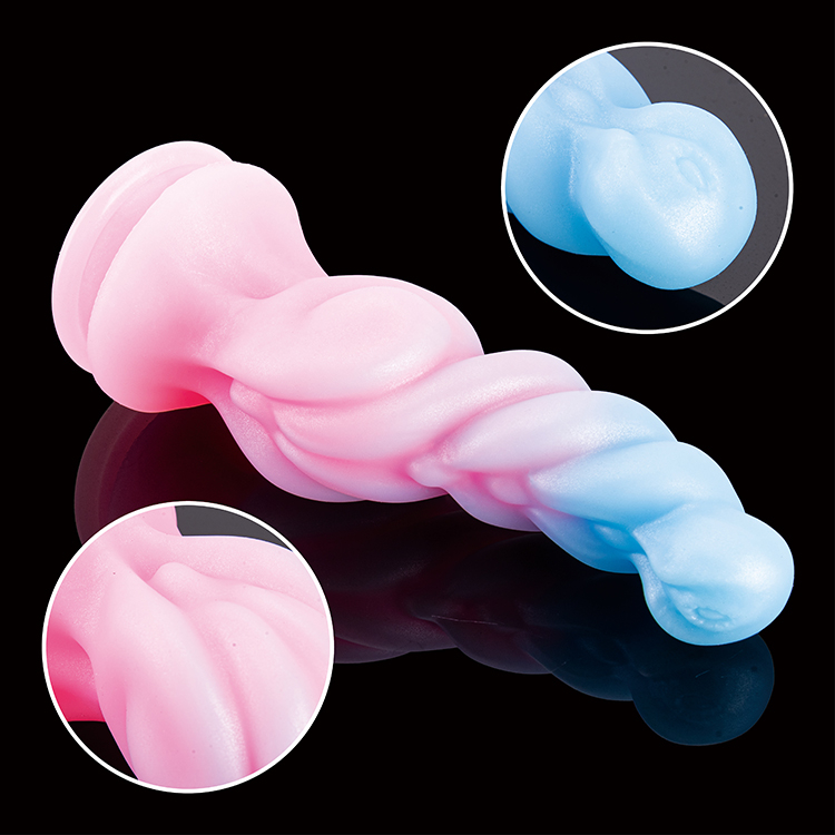 High Quality Pink Silicone Prostate Massager Dildo with Monster Design for Ultimate Erotic Stimulation