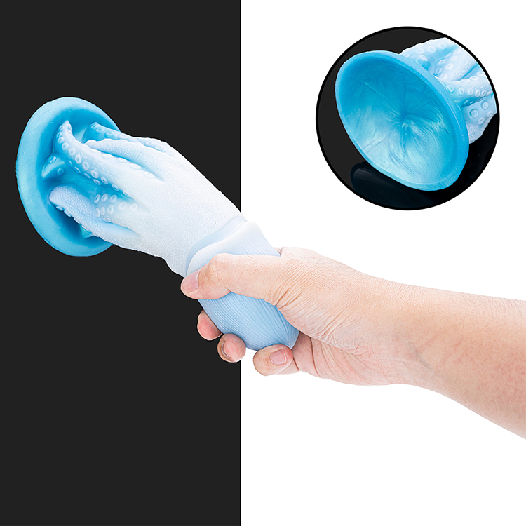 Soft Silicone Octopus Tentacle Dildo with Suckers Huge and Whimsical Alien Design