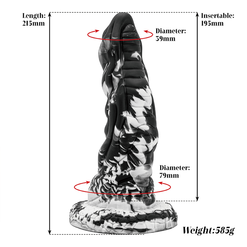 Alien Realistic Silicone Knotted Huge Penis Dildo for G Spot Stimulation Adult Sex Toy for Women