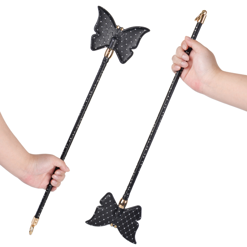 Butterfly Shaped Bdsm Bondage Spanking Paddle with Rhinestone Decoration Adult Sex Toy