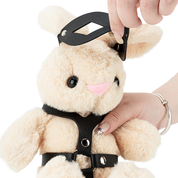 Creative Christmas Gift Gothic Rabbit Leather Vest Belt Set