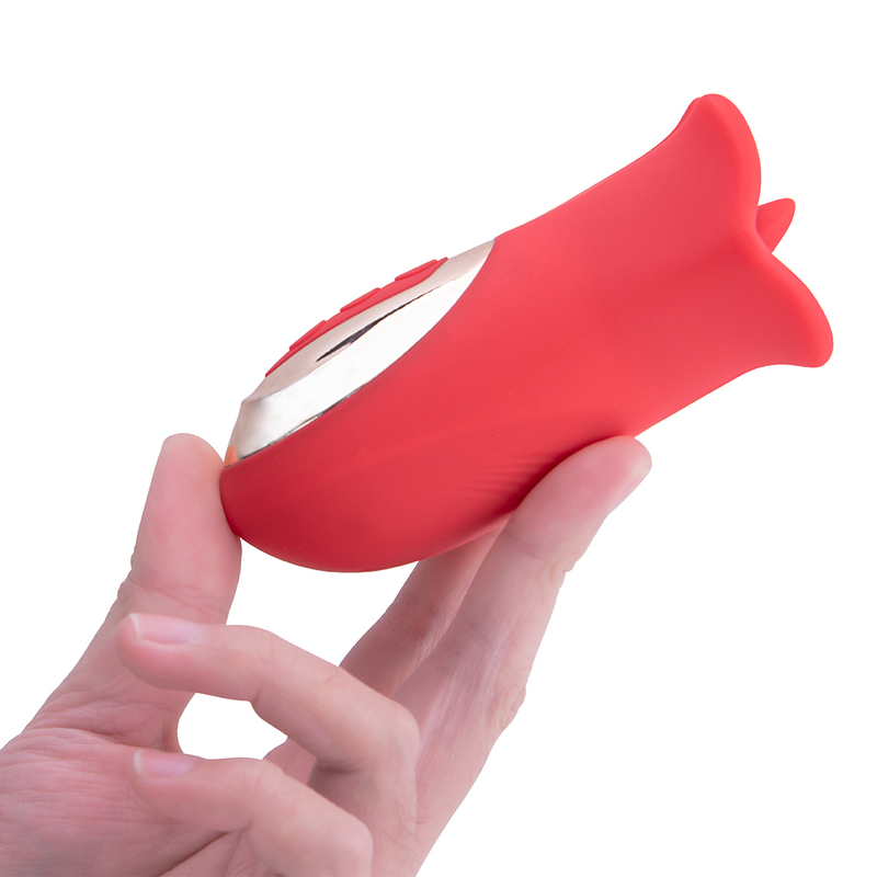 New Arrival Red Retractable Sucking Vibrator