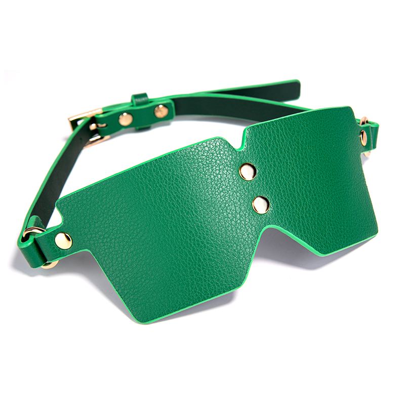 Fetish PU SM Blindfold Couple Adult Tool For Edgy Woman