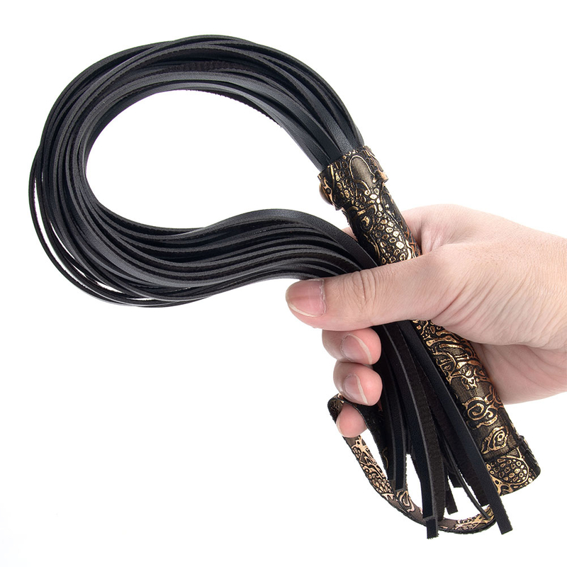 Sex Toys Tools Gold PU Whip SM Products