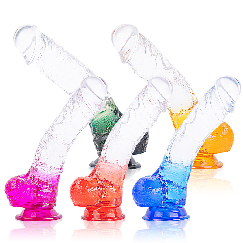 Colorful Solid Dildos TPR Jelly Dildo