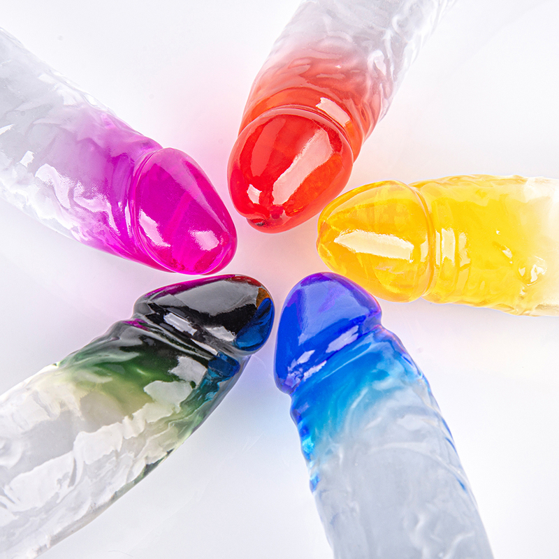 Big Colorful Dildos Jelly Dildo For Women