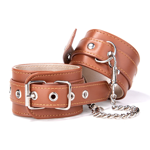 Handcuffs PU Leather Sex Hand Cuffs Adult Erotic Toys Bdsm Restraint Shackle Devices Sm Bondage Handcuff Ankle cuffs for Couple