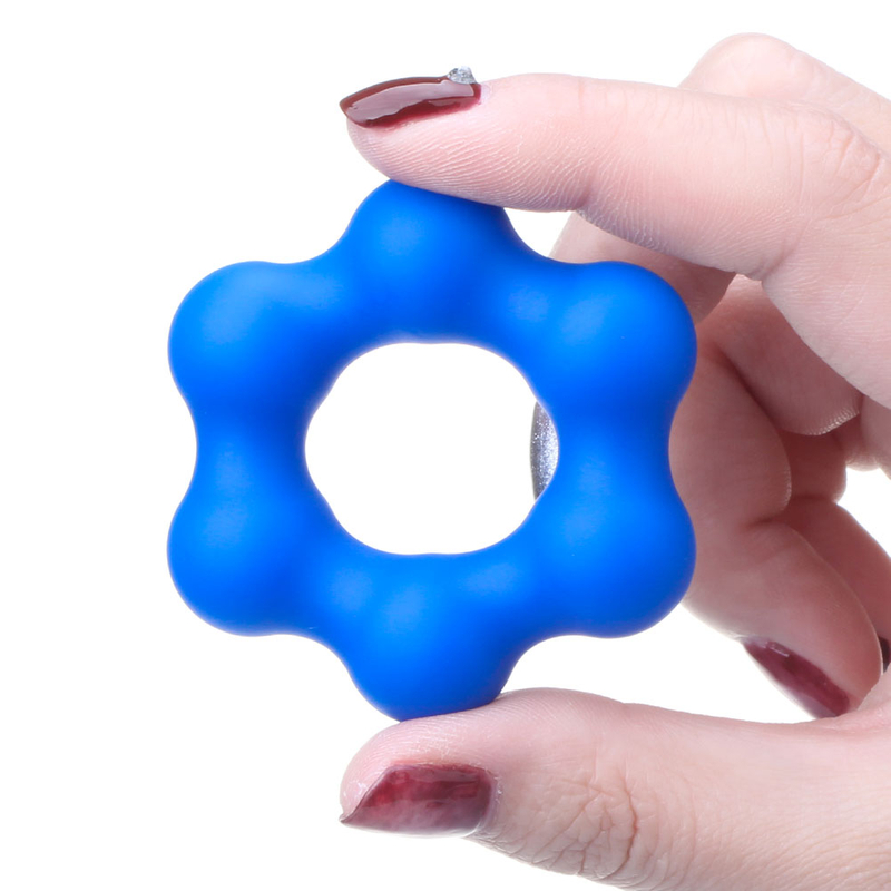 Flower Pattern Liquid Silicone Cock Ring for Sex