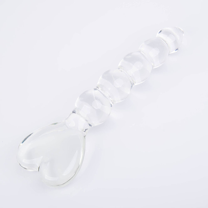 Heart Glass Transparent Female Crystal Anal