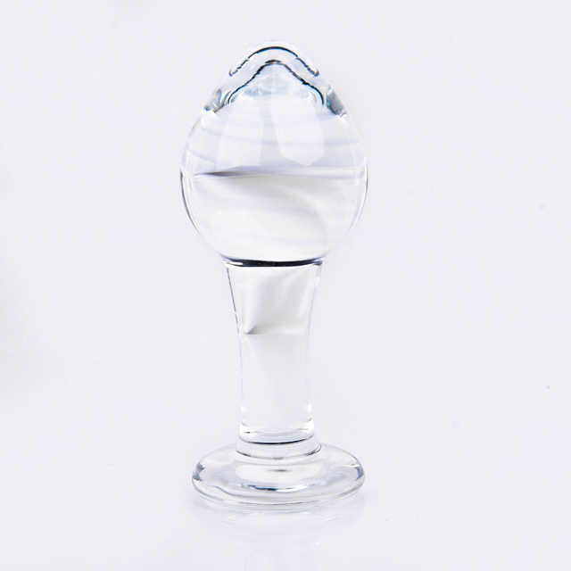 Small Adult Crystal Glass Diamond Inlaid Anus Expander Large Anal Plug