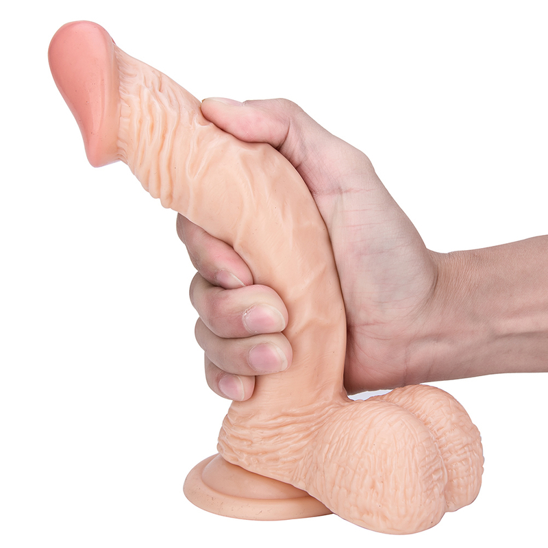 Realistic Soft PVC Flesh Penis Vagina Dildo Large Anal Butt Plug with Suction Cup for Women