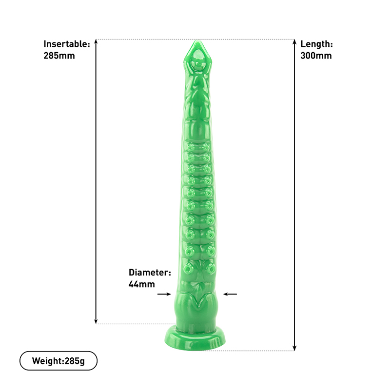 Soft PVC Lifelike Anal Dildo for Beginners Long Slender Design with Strong Suction Cup