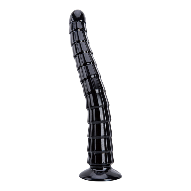 Custom Wholesale Black Long Thin Dildo Massager Hot Selling Couple Fun Toy from Fancy Factory