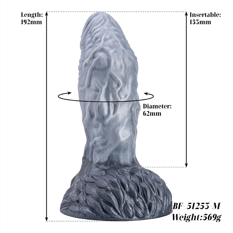 High Quality Anomaly Iridescence Silicone Realistic Penis Adult Toy Dildo