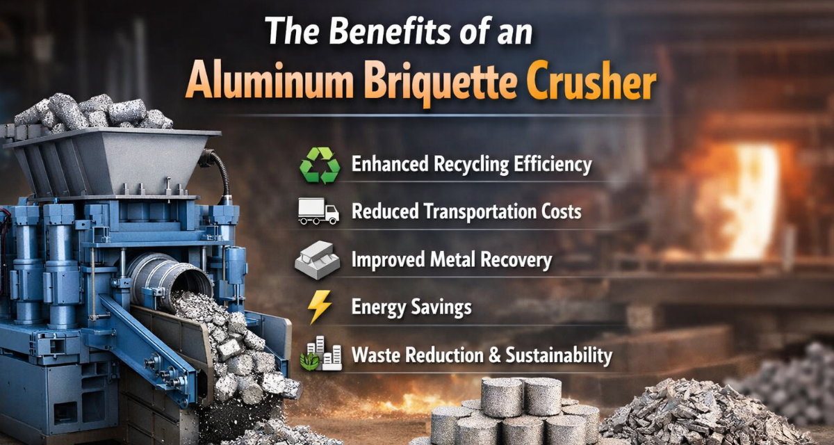 Aluminum briquette pandurog