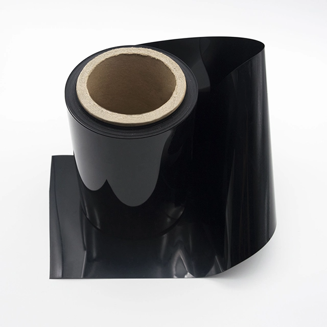 Rollo de PVC negro
