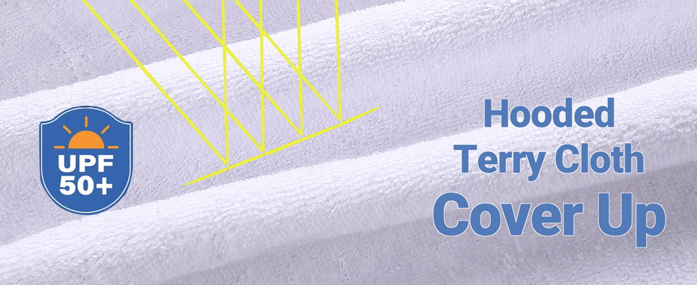 hooded terry cloth cover up