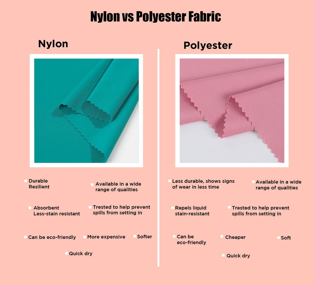 nylon vs polyester fabric