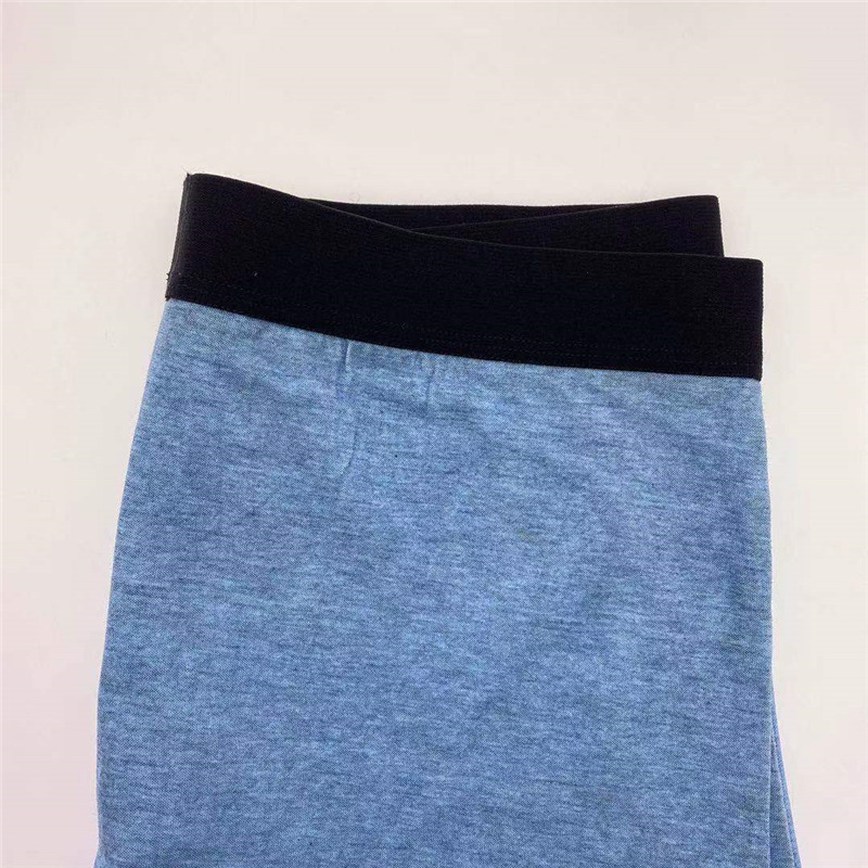 boxer en coton pour homme bleu