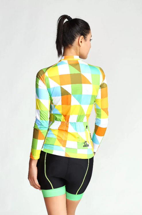 Set maglia e pantaloncini da ciclismo da donna