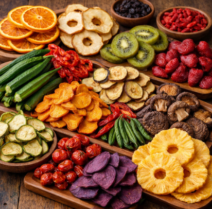 Dried fruit and dried vegetables ドライフルーツと乾燥野菜