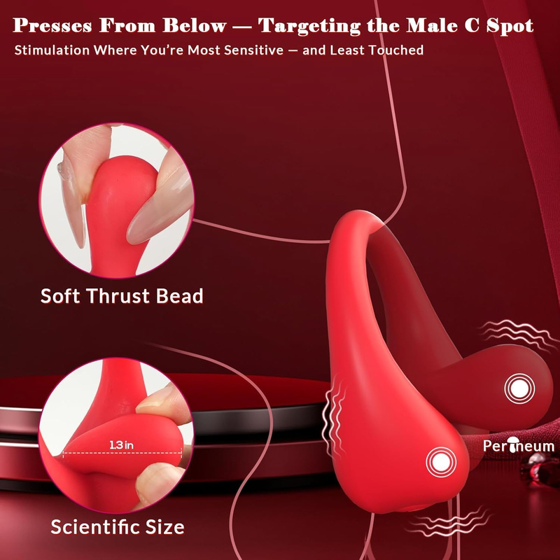 Vibrating Cock Ring for Enhanced Pleasure And Prolonged Erection with Multi Speed Control