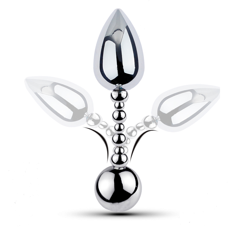 Metal Double-headed Anal Plug 