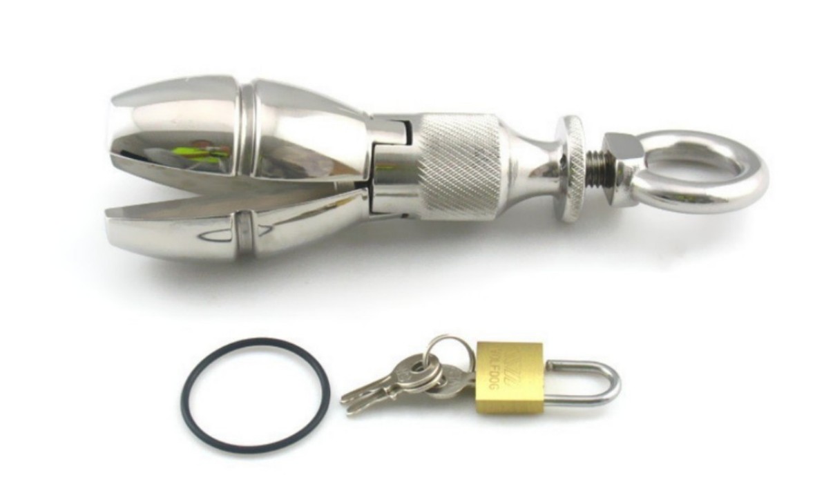 Stainless Steel Anal Plug with Extended G-Spot Wand