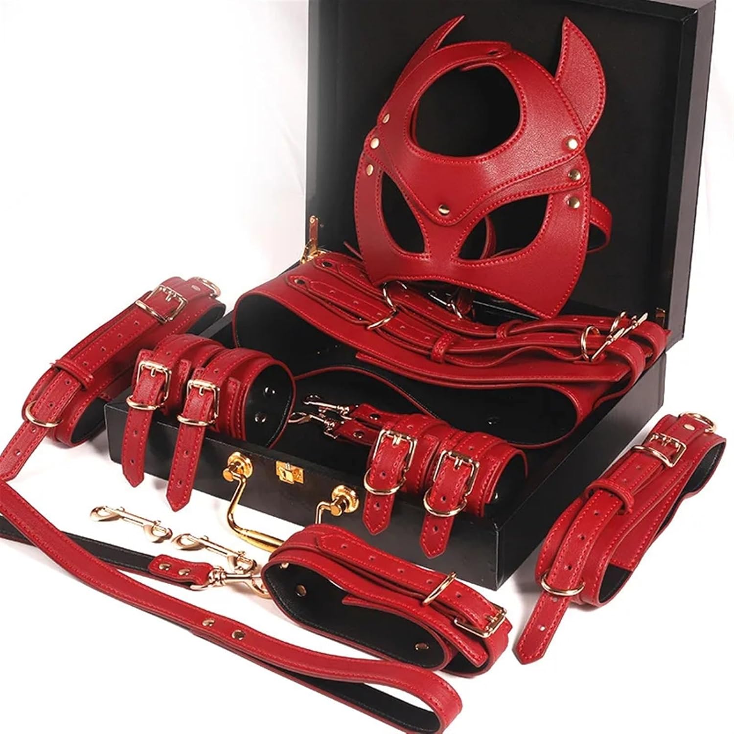 Sex Bondage BDSM Restraints Sex Toys 35 Pcs Set, SM Sex Toy Adult Toys Games Cuffs Gag Blindfold Spanking Paddle Safe Fetish Bed