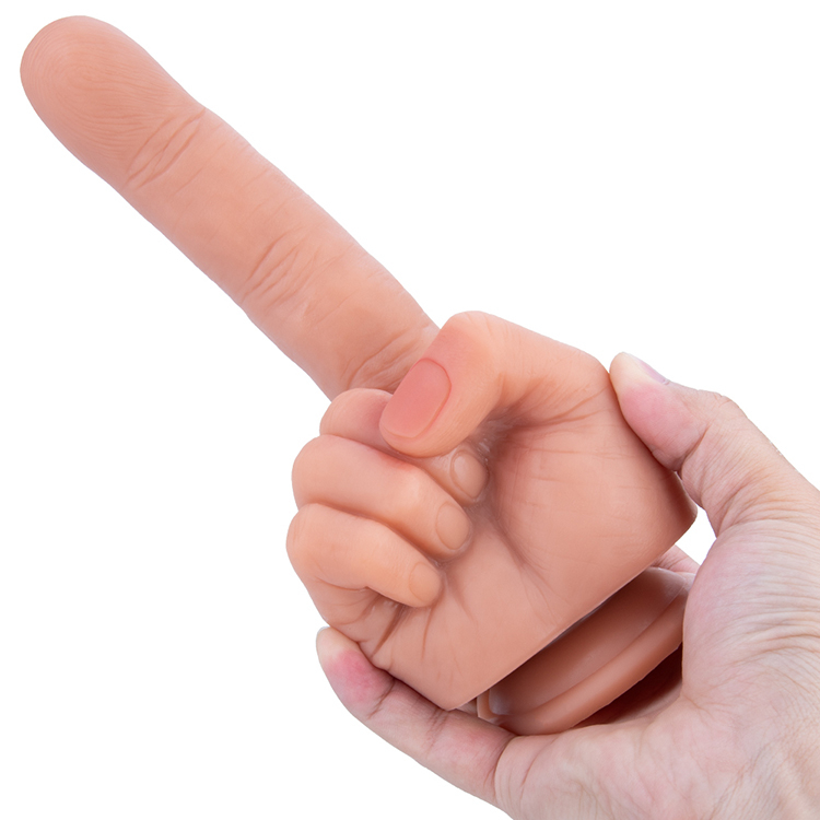 Big Finger Safe Material Silicone Adult Dildo for Woman