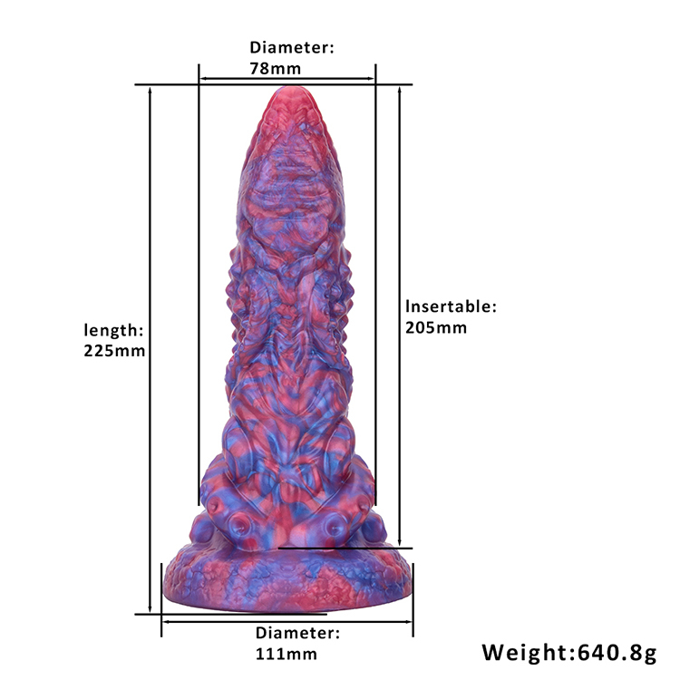 Big Monster Material Silicone Adult Dildo for Woman