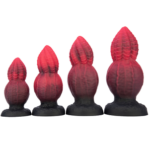 Mixed Color Silicone Gourd Style Masturbation Toy Dildo