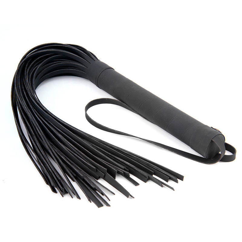 PU Leather Spanking Whip Fetish Flogger for Horse Adult BDSM Slave Sex Toys
