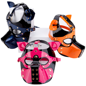 BDSM Erotic Slave Sex Products Dog Eye Mask Restraint Blindfold Bondage Set