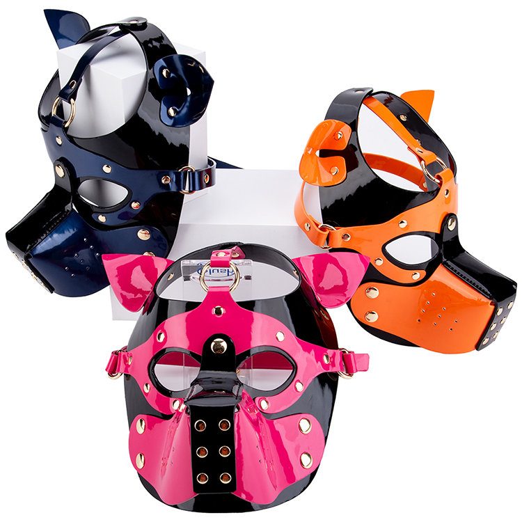 BDSM Erotic Slave Sex Products Dog Eye Mask Restraint Blindfold Bondage Set