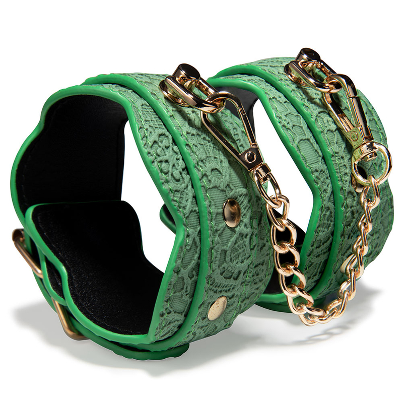 7PCS Green Female Bondage Kit Sexy Couple Adult Toys for Bondage Game Present Gift Premium BDSM Bondage Set