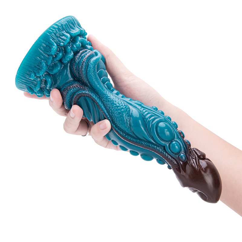 Alien Realistic Silicone Knotted Huge Penis Dildo for G Spot Stimulation Adult Sex Toy for Women