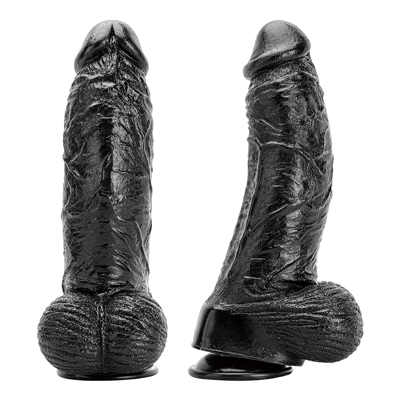 Body Safe 13.6 Inch Black Realistic PVC Dildo for Women Realistic Penis with Strong Suction Cup