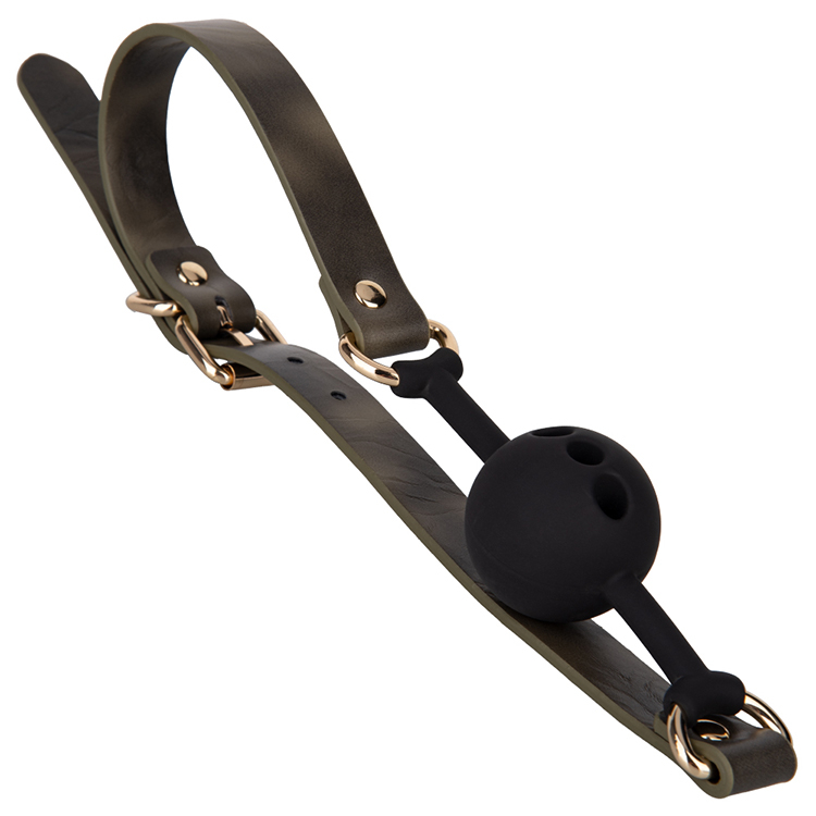 Grey PU SM Seat Belt Mouth Plug Ball PU Leather SM Adult Sex Toys for Fetish and Adult Couples