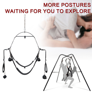 Seductive Adjustable BDSM Swing Bondage Sex Gear Hanging Chair Toy with Bondage Straps for Couples Passion Byfetish