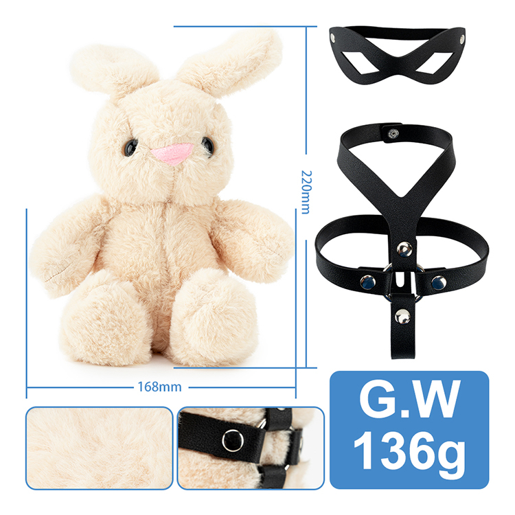 Creative Christmas Gift Gothic Rabbit Leather Vest Belt Set