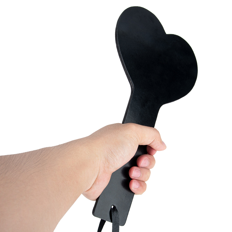 High Quality Black PU Leather Spanking Paddle for Couple Adult Games Bdsm Flirting Fun