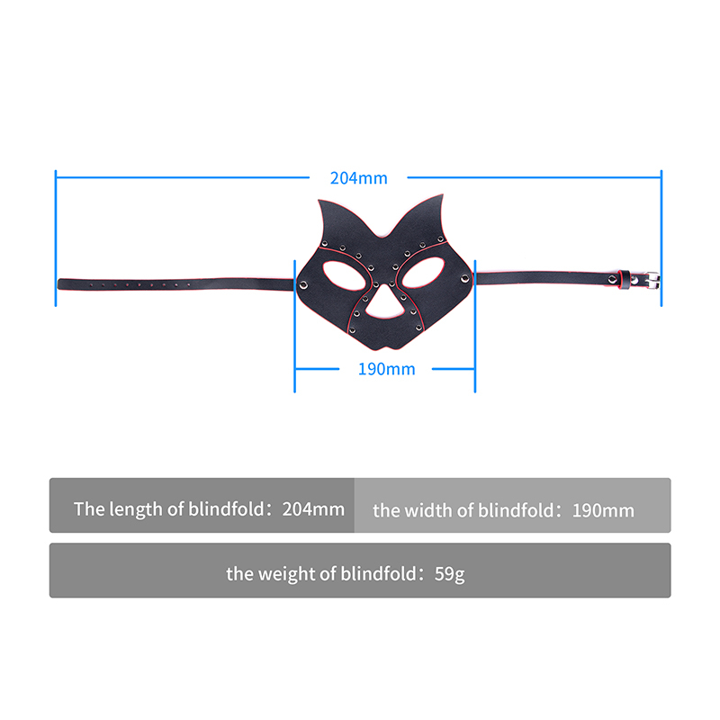 SM Leather Face Mask Eye Masks For Lovers