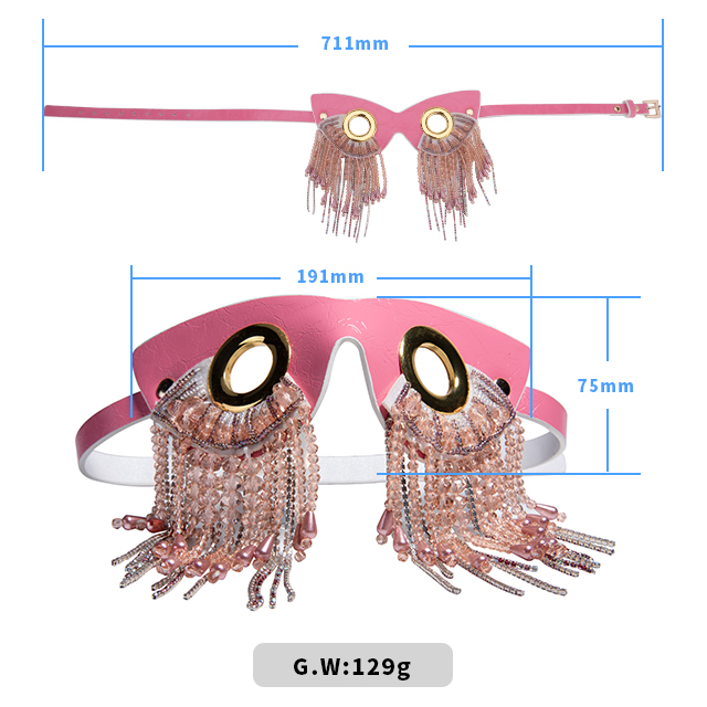 Sexy Blindfold SM Toys PU Leather Eye Mask
