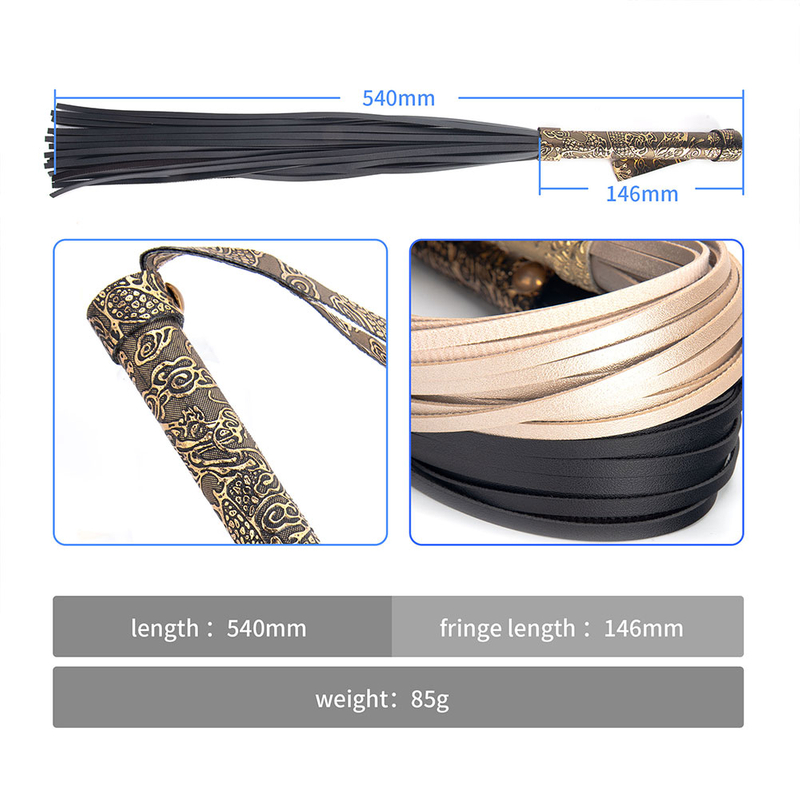 Sex Toys Tools Gold PU Whip SM Products