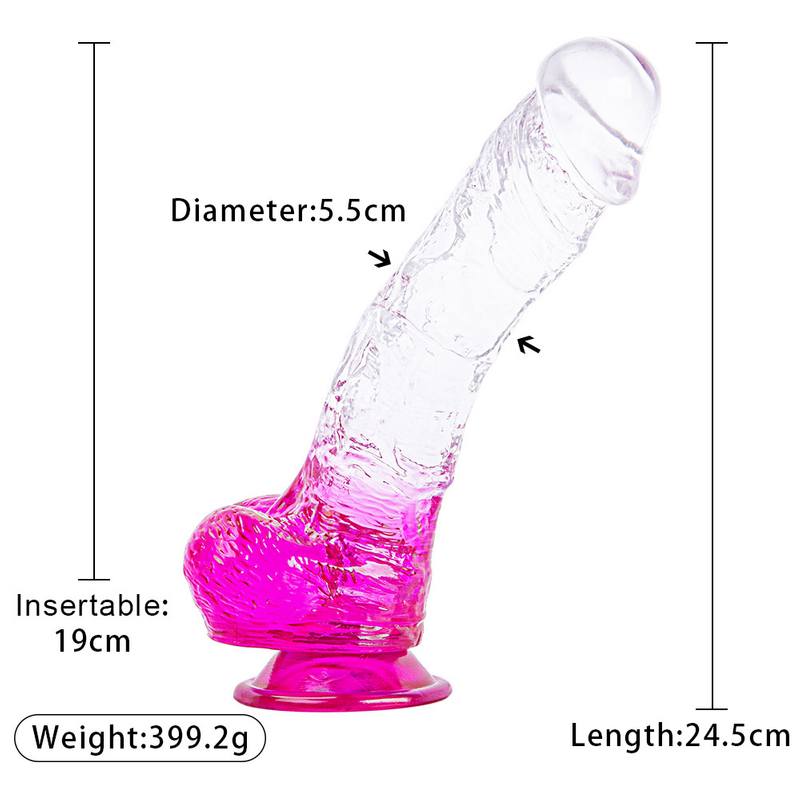 Colorful Solid Dildos TPR Jelly Dildo