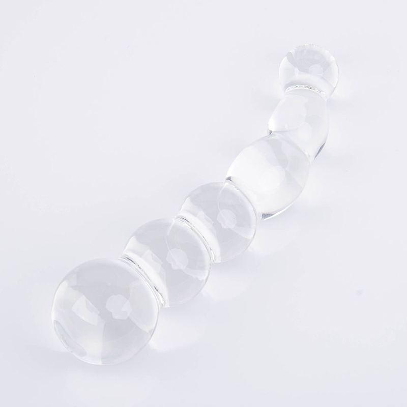 Big Beautiful Crystal Bendy Twist Double Ended Glass Anal Plug