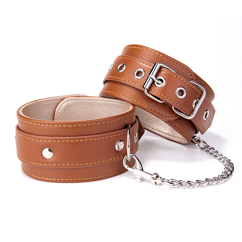 BDSM Erotic Slave PU Leather BDSM Ankle cuffs Anklecuffs Sex Game SM Products Toys